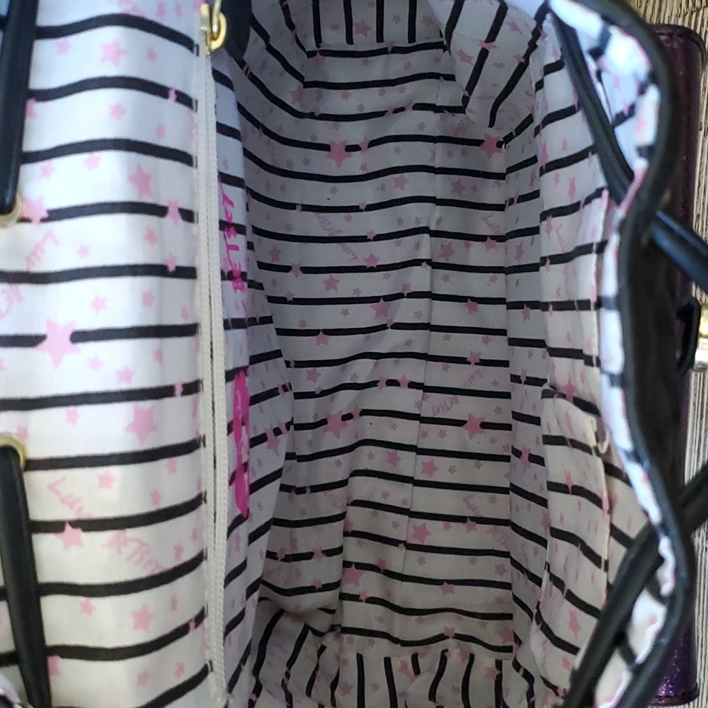 Luv Betsey By Betsey Johnson Marli Kitsch Drawstring Backpack Black - Picture 5 of 9